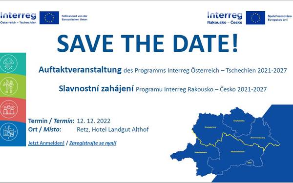 Slavnostní zahájení Programu Interreg Rakousko – Česko 2021-2027
